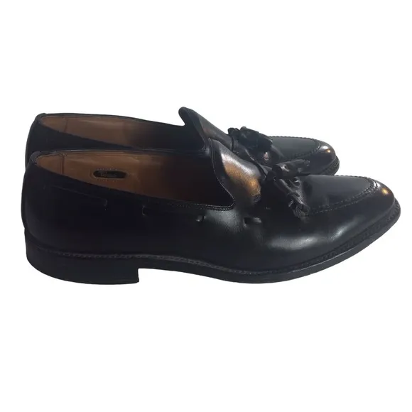 Allen Edmonds 11.5 B Handcrafted Grayson Black Tassel Loafers Office Business