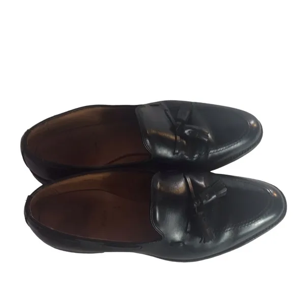 Allen Edmonds 11.5 B Handcrafted Grayson Black Tassel Loafers Office Business