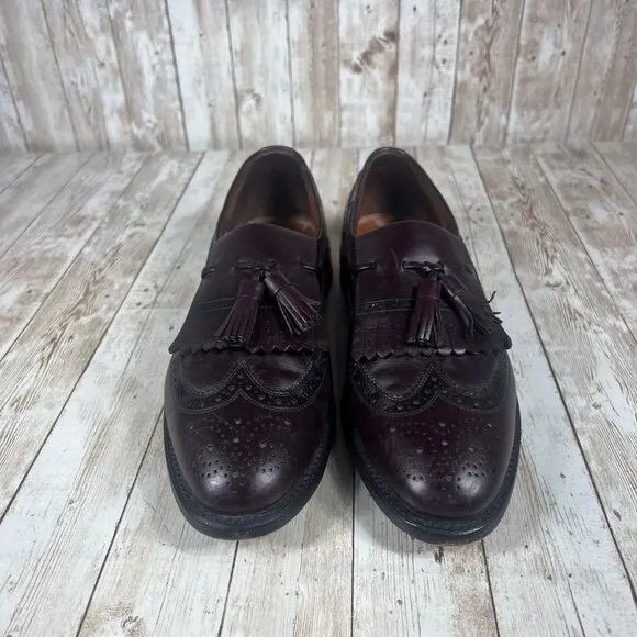 Allen Edmonds Arlington Wingtip Tassel Loafers Brogue Dress Shoes Dark‎ Brown