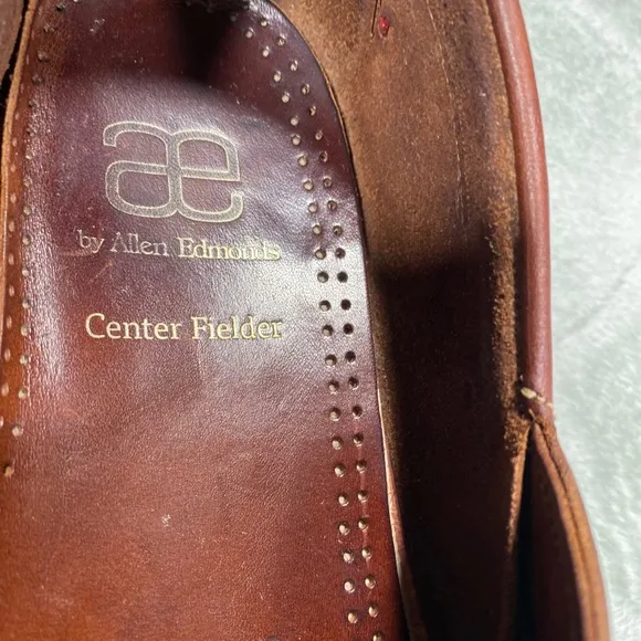 Allen Edmonds Boat Shoes 13 D  Leather Loafers Casual Brown Lace Up