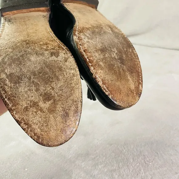 Allen Edmonds Bridgeton Dress Shoes Men's Size 9B Leather Kiltie Tassel Loafers