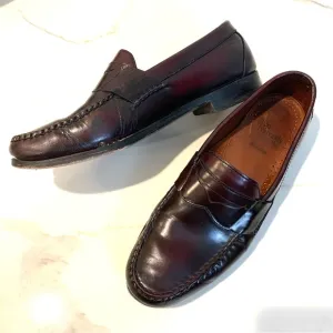 Allen Edmonds brown Walden penny loafers slip on 10 D