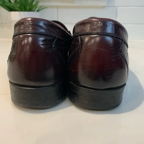 Allen Edmonds brown Walden penny loafers slip on 10 D