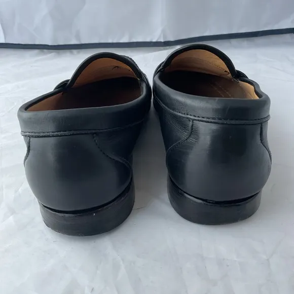 Allen Edmonds Cameron Black Leather Slip On Penny Loafers Men’s Size 9.5D