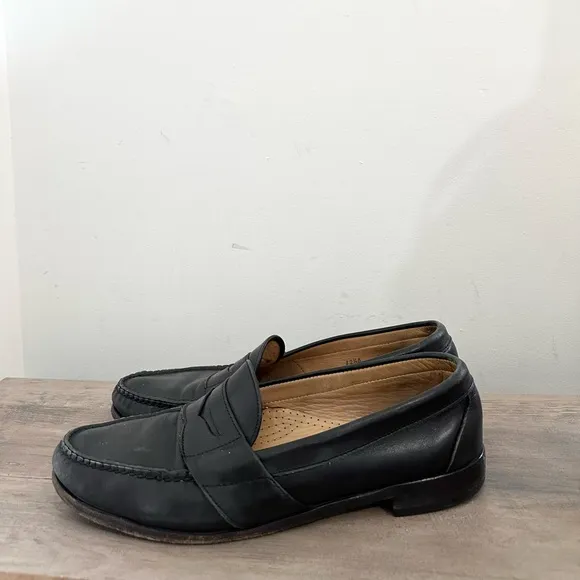 Allen Edmonds Cameron Loafers Dress Shoes Men Size 12 1/2A Black Leather Slip On