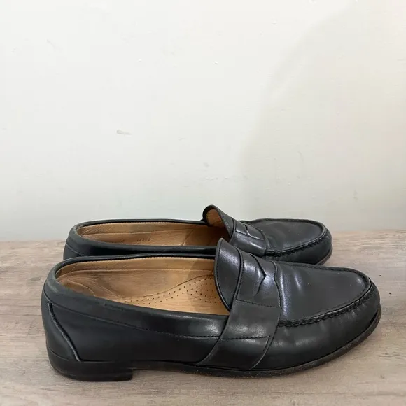Allen Edmonds Cameron Loafers Dress Shoes Men Size 12 1/2A Black Leather Slip On