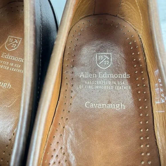 Allen Edmonds Cavanaugh Men's Size 13 Chocolate Brown Leather Penny Loafers