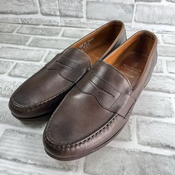 Allen Edmonds Cavanaugh Men's Size 13 Chocolate Brown Leather Penny Loafers