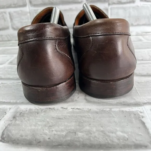 Allen Edmonds Cavanaugh Men's Size 13 Chocolate Brown Leather Penny Loafers