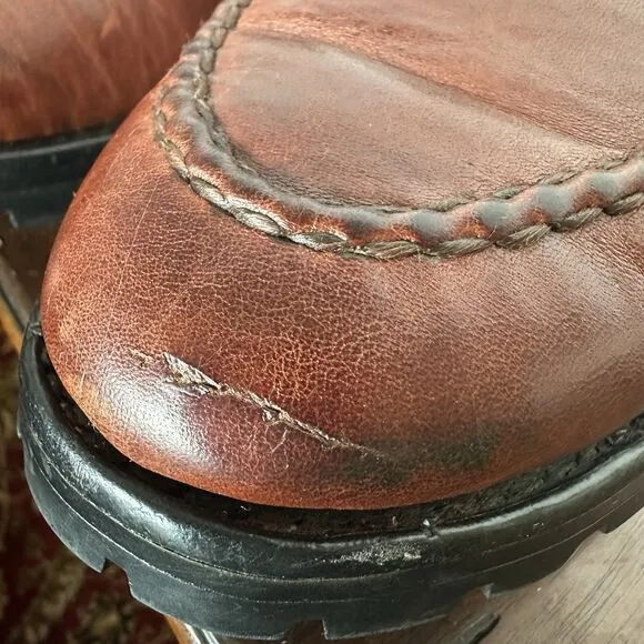 Allen Edmonds Fairmont Men's Brown Leather Penny Loafers Vibram Soles Size 10.5
