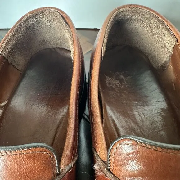 Allen Edmonds Fairmont Men's Brown Leather Penny Loafers Vibram Soles Size 10.5