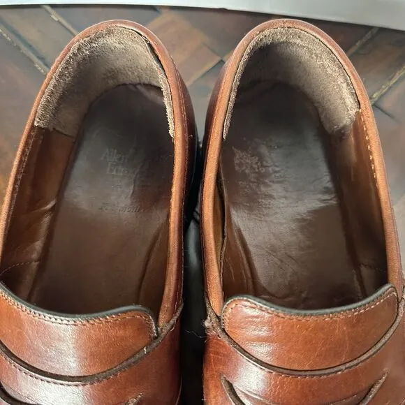 Allen Edmonds Fairmont Men's Brown Leather Penny Loafers Vibram Soles Size 10.5