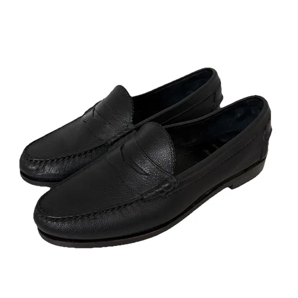 Allen Edmonds Kenwood Penny Loafers Leather Men 12 E Black SlipOn Dress Shoes