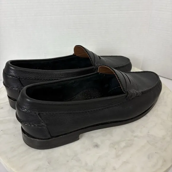 Allen Edmonds Kenwood Penny Loafers Leather Men 12 E Black SlipOn Dress Shoes