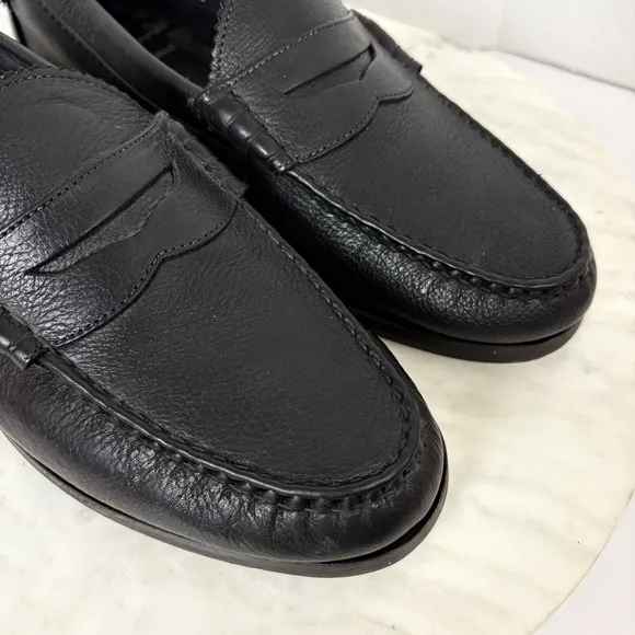 Allen Edmonds Kenwood Penny Loafers Leather Men 12 E Black SlipOn Dress Shoes