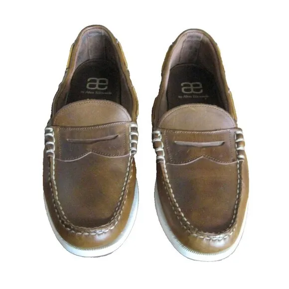Allen Edmonds Kirkwood Leather Slip On Loafers Boat Shoe Causal Men's Size 11D