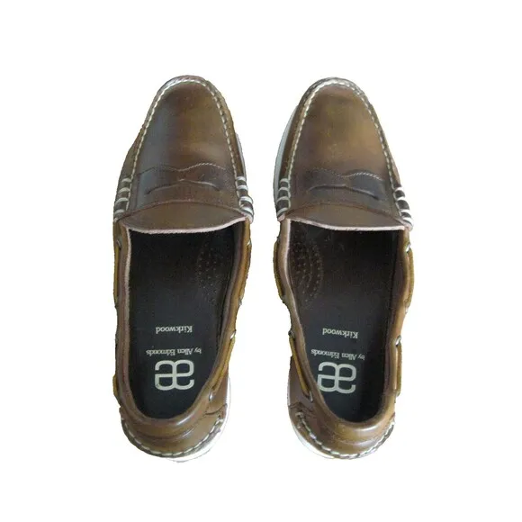 Allen Edmonds Kirkwood Leather Slip On Loafers Boat Shoe Causal Men's Size 11D