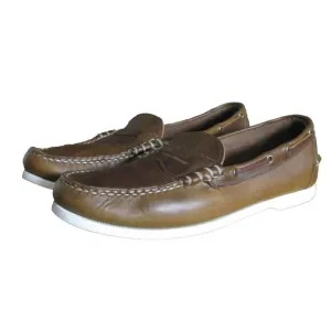 Allen Edmonds Kirkwood Leather Slip On Loafers Boat Shoe Causal Men's Size 11D
