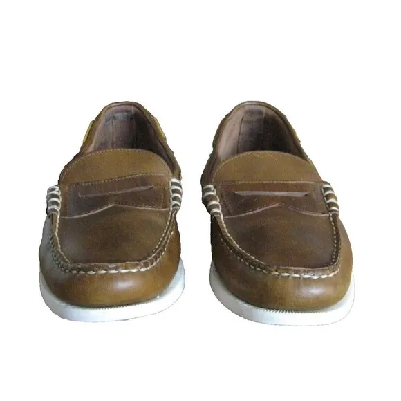 Allen Edmonds Kirkwood Leather Slip On Loafers Boat Shoe Causal Men's Size 11D