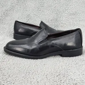 Allen Edmonds Mens Loafers Sz 9 D Black Leather Slip On Casual Dress Shoes
