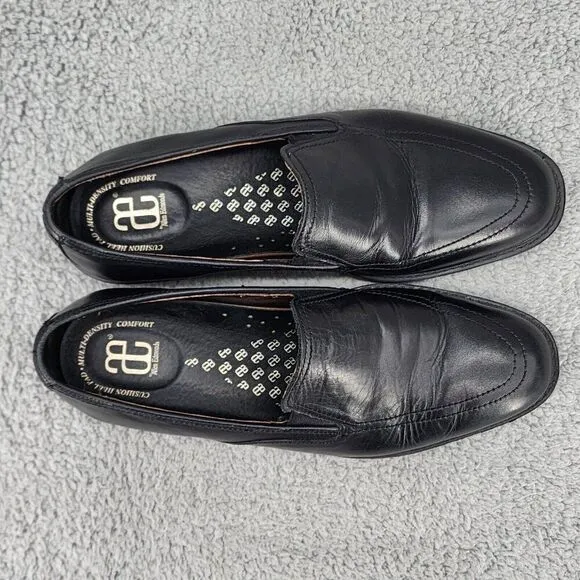 Allen Edmonds Mens Loafers Sz 9 D Black Leather Slip On Casual Dress Shoes
