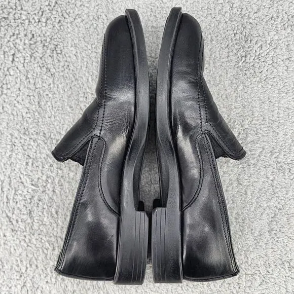 Allen Edmonds Mens Loafers Sz 9 D Black Leather Slip On Casual Dress Shoes