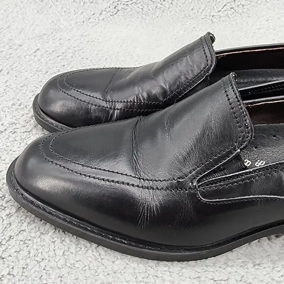 Allen Edmonds Mens Loafers Sz 9 D Black Leather Slip On Casual Dress Shoes