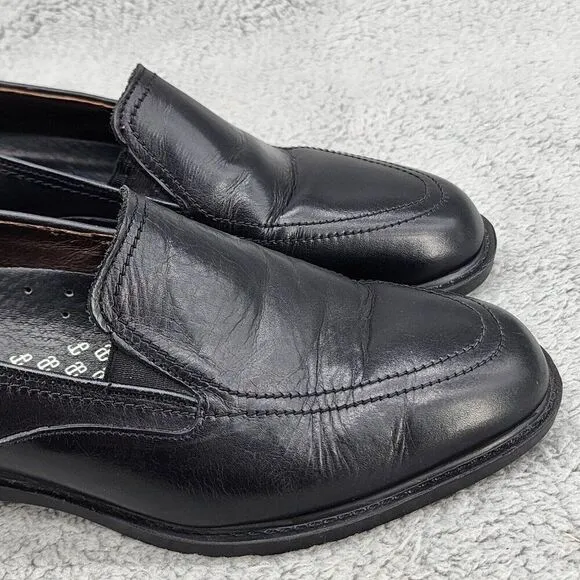 Allen Edmonds Mens Loafers Sz 9 D Black Leather Slip On Casual Dress Shoes