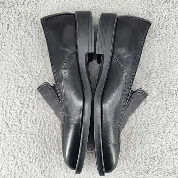 Allen Edmonds Mens Loafers Sz 9 D Black Leather Slip On Casual Dress Shoes