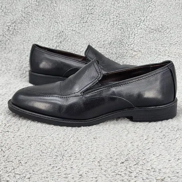 Allen Edmonds Mens Loafers Sz 9 D Black Leather Slip On Casual Dress Shoes