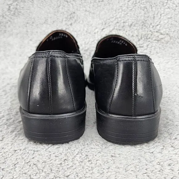 Allen Edmonds Mens Loafers Sz 9 D Black Leather Slip On Casual Dress Shoes