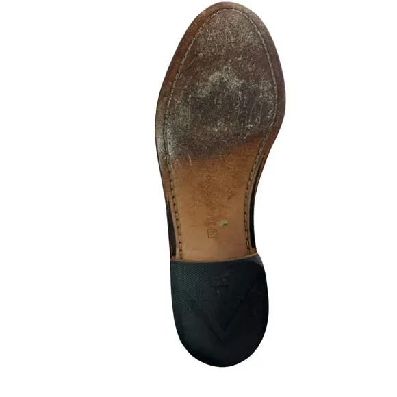Allen Edmonds Mens Maxfield Tassel Loafers Shoes Size 9D Leather Cognac