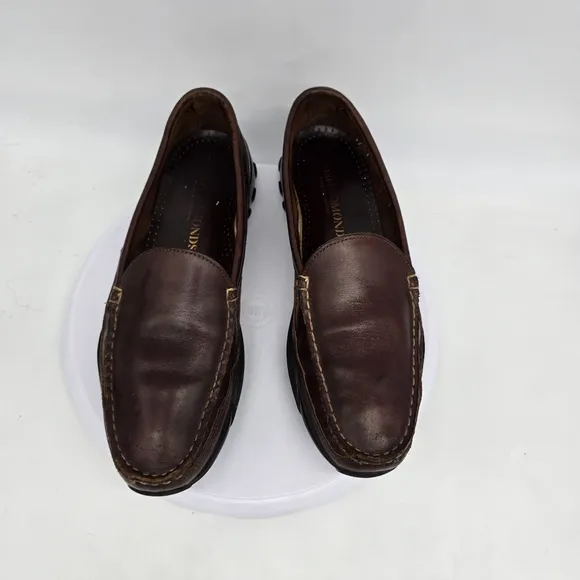 Allen Edmonds Shoe Mens 10 D Boulder  Brown Leather Moc Toe Loafers