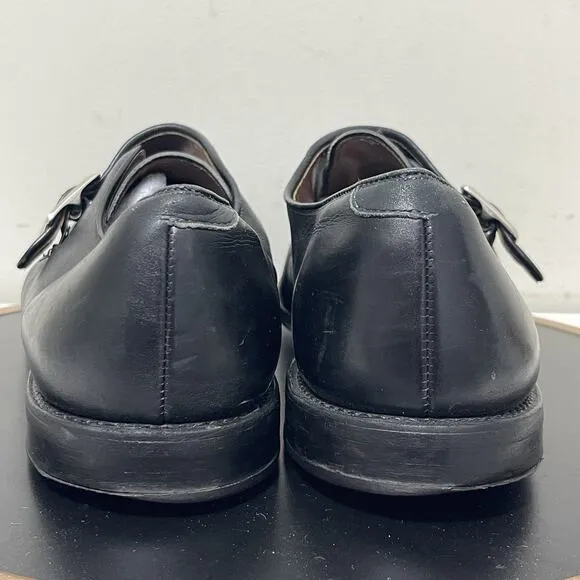 Allen Edmonds Thayer Monk Strap Loafers Men 13 Black Leather Dress Shoes Office