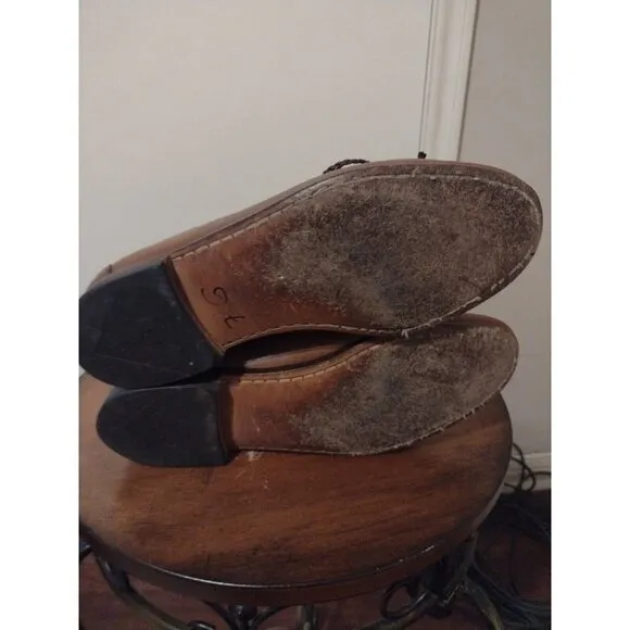 Allen Edmonds Woodstock 24819 Brown Tassel Leather Loafers 9.5 E Made In USA