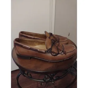Allen Edmonds Woodstock 24819 Brown Tassel Leather Loafers 9.5 E Made In USA