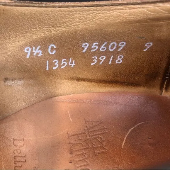 Allen Edmonds Dellwood Brown Leather Loafers  Men’s Size 9.5 C