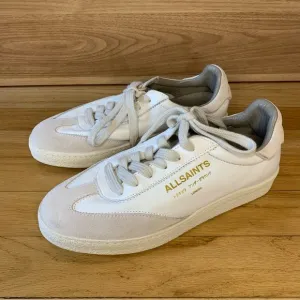 AllSaints Thelma Suede Low Top Sneakers in White - Size 6