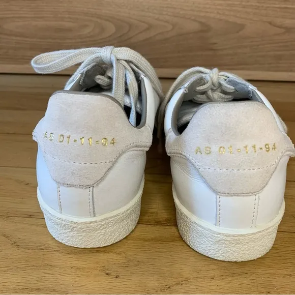 AllSaints Thelma Suede Low Top Sneakers in White - Size 6