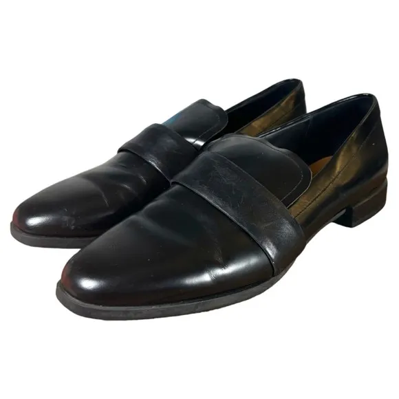 &amp; Other Stories Black Patent Leather Loafers Slip Flats Women's Size 7