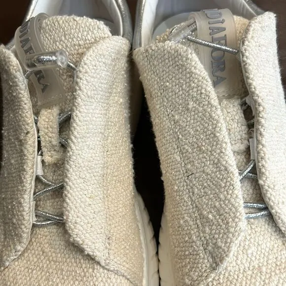 Andria Fora cream sneakers. Size 10