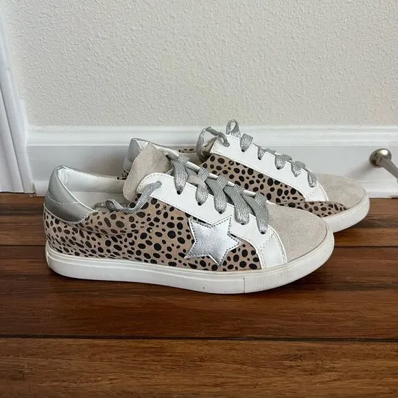 Animal Print Star Sneakers