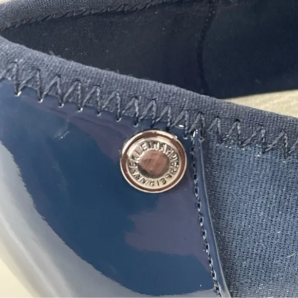 Anne Klein Shoes Adette Navy Blue Patent Slip On Flats Size 8