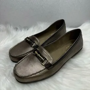 Anne Klein Nu World Bronze Slip On Flats 10