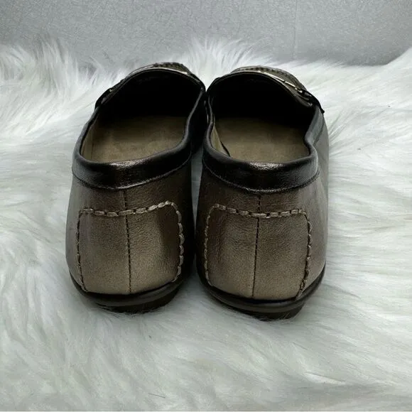 Anne Klein Nu World Bronze Slip On Flats 10