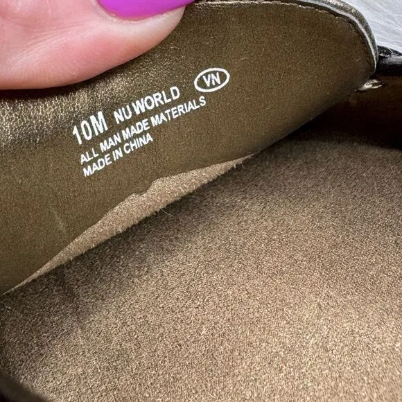 Anne Klein Nu World Bronze Slip On Flats 10