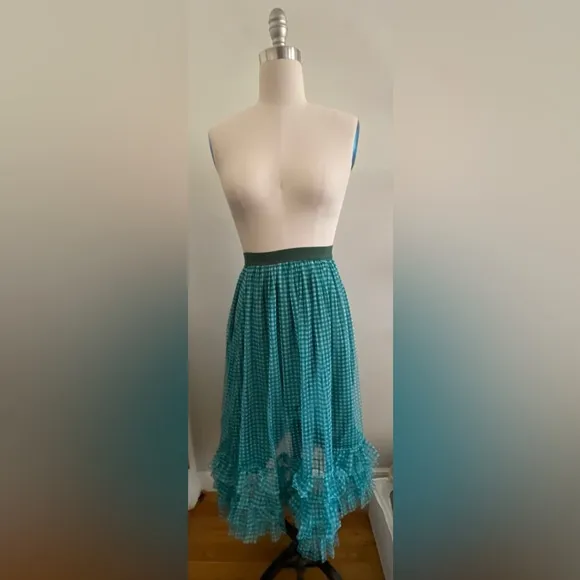 anthropologie Maren Tulle Midi Skirt XS new with tag