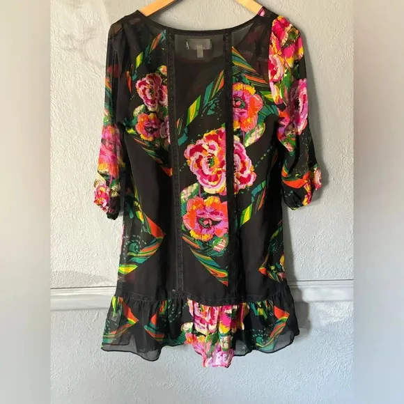 Anthropologie | Moulinette Soeurs | silk | slip  | floral | dress | xs
