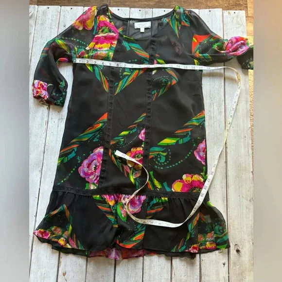 Anthropologie | Moulinette Soeurs | silk | slip  | floral | dress | xs