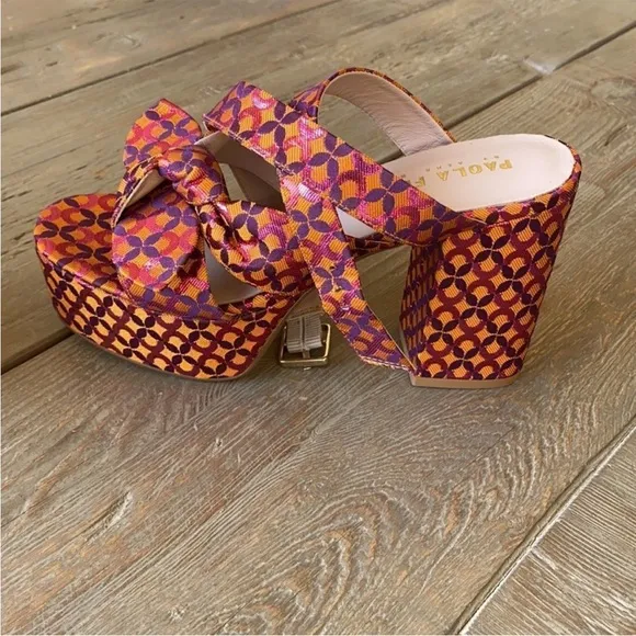 Anthropologie Paola Ferri Platform Heals Sandals NIB 7.5